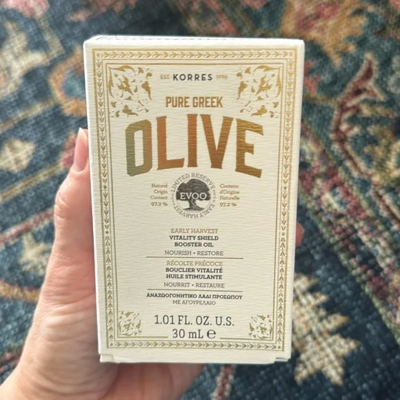 *NEW* KORRES PURE GREEK OLIVE VITALITY SHIELD BOOSTER OIL 30mL - Picture 3 of 5